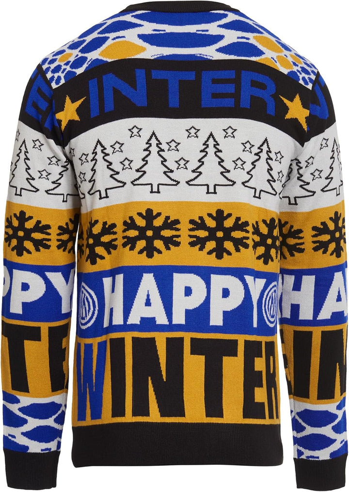 Inter Unisex Maglione Di Natale Inter Pullover (1er Pack) S Blau, S Blau