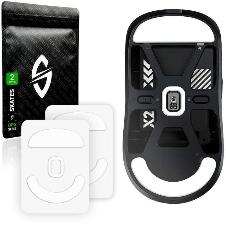 SensoryBoost DPS Glides (2er Set) kompatibel mit Pulsar X2, X2A, X2H, X2V2 - Ultra Schnell, Abgerund