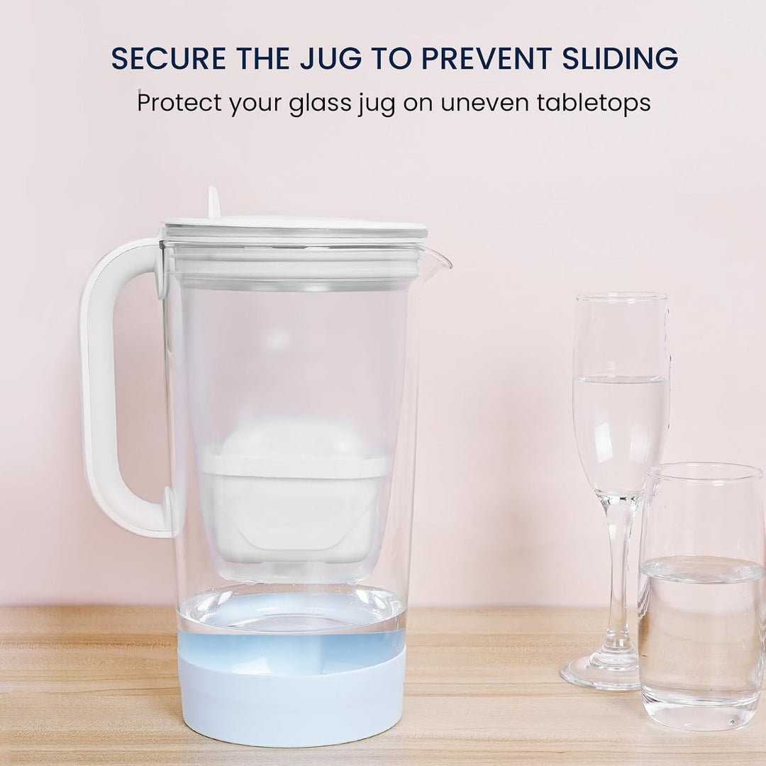 GLACIER FRESH Silikonbasis-Schutzhülle | Kompatibel mit der Brita Glas Wasserfilter Kanne - Verhinde