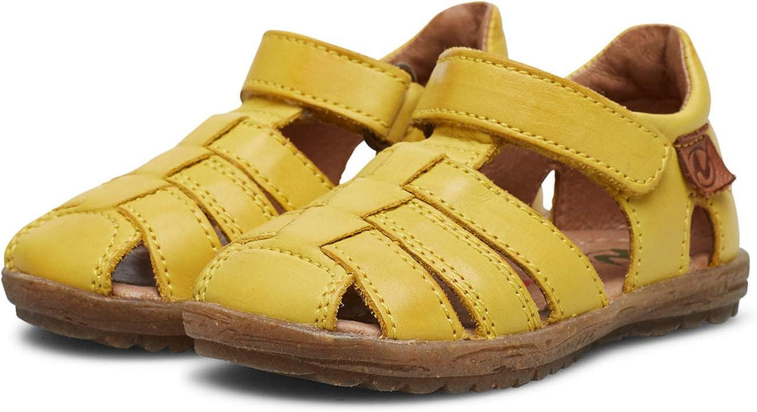 Naturino Halb geschlossene Sandalen aus Leder 20 EU Gelb Giallo 0g04, 20 EU Gelb Giallo 0g04