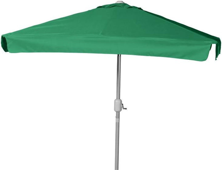 Merxx Sonnenschirm aus Aluminium mit Kurbel und wasserabweisendem Polyesterbezug in dunkelgrau mit G