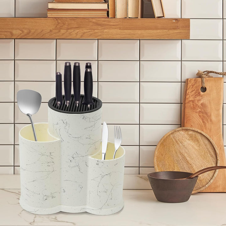 3 in 1 Universal Messerblockhalter Messerhalter Universal Messerblock ohne Messer Utensilien Halter