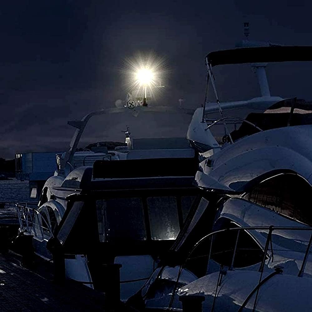 KAOLALI Positionslichter Boot, Hecklicht Boot LED Ankerlicht für Boote,360 Grad, 4500 K, Reinweiss,