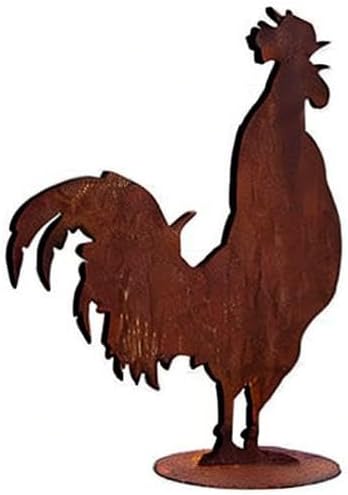 Gartenfigur Rost auf festem Stand – Hochwertig & Wetterfest - Metall Tierfigur - Edelrost Dekofigur/