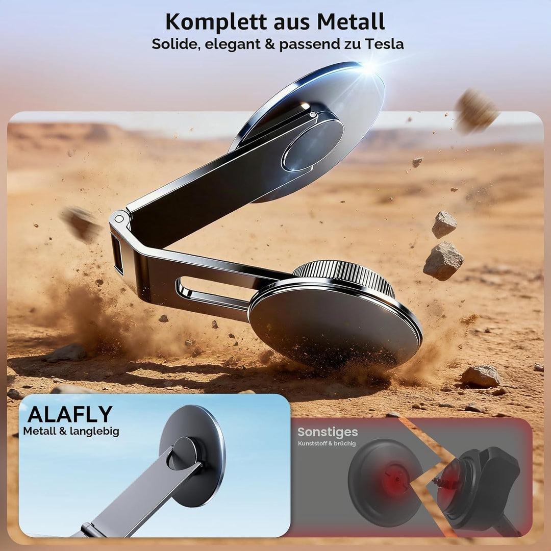 Handyhalterung Auto Magsafe für Tesla Model 3/Y, Faltbare Versteckte Auto Handyhalterung mit Starkem