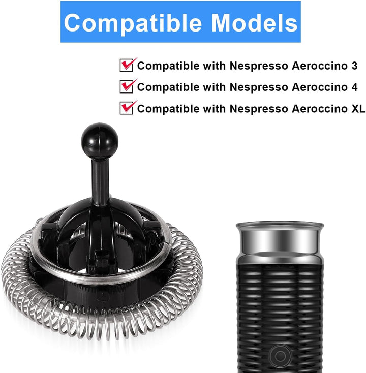 Milchaufschäumerdeckel für Nespresso Aeroccino 3, Schneebesen kompatibel mit Nespresso Aeroccino 3/4