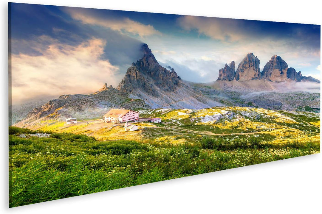 islandburner Bild auf Leinwand Rifugio Lacatelli Nationalpark DREI Zinnen Dolomiten Südtirol Ort Aur