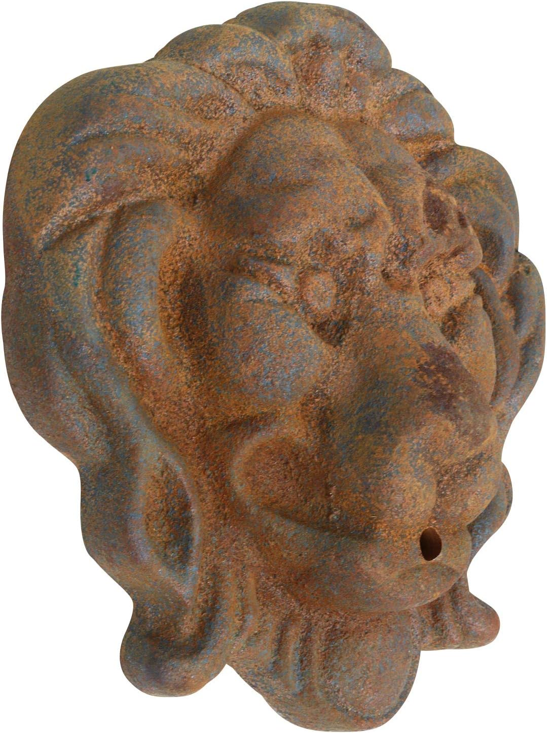 aubaho Löwenkopf Löwe Dekoration Eisen Wandbrunnen Wasserspeier Skulptur Figur e