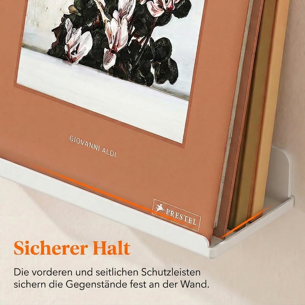 Lifewit Hängeregale für die Wand, 6er Pack Weisses 38CM Raumdeko für Bücherregal/Schallplatten Präse