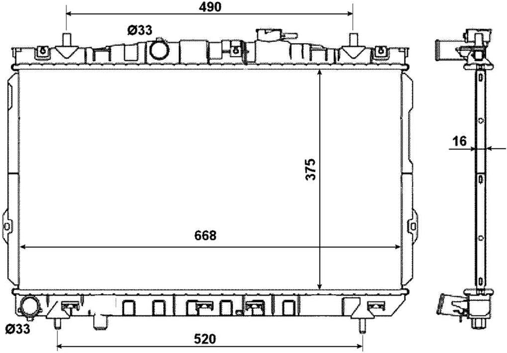 NRF 53471 Kühler, Motorkühlung
