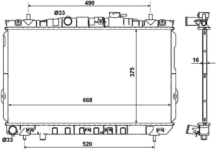 NRF 53471 Kühler, Motorkühlung