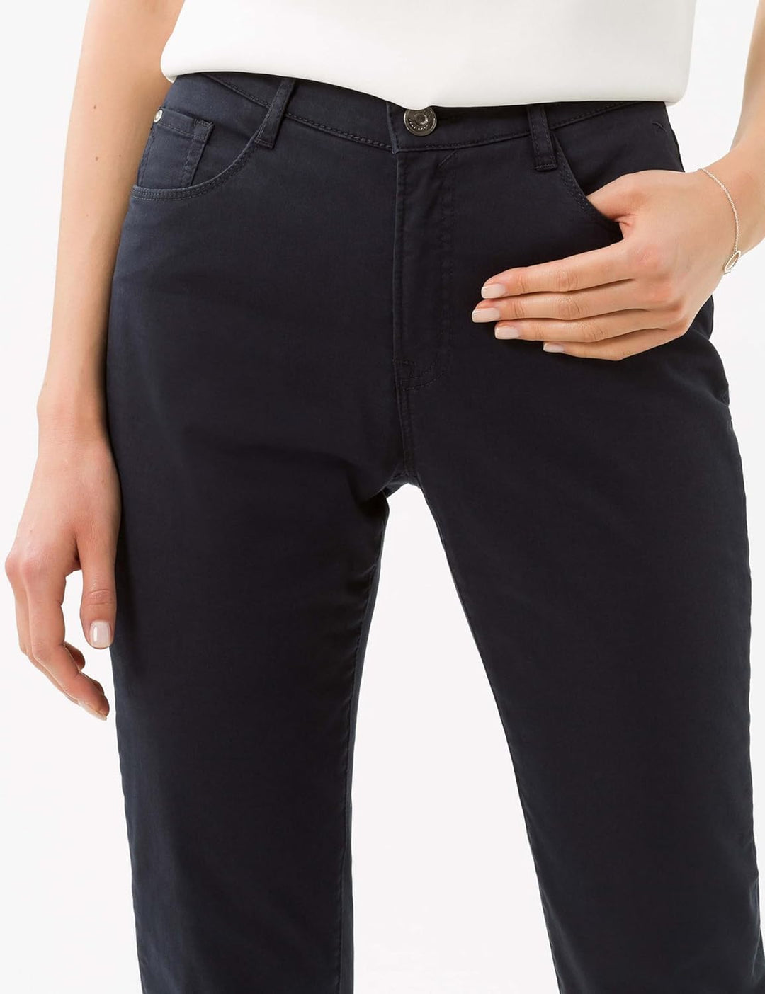 BRAX Damen Style Mary Five-pocket-hose in Wertigem Baumwollstretch Hose , Perma Blue, 44