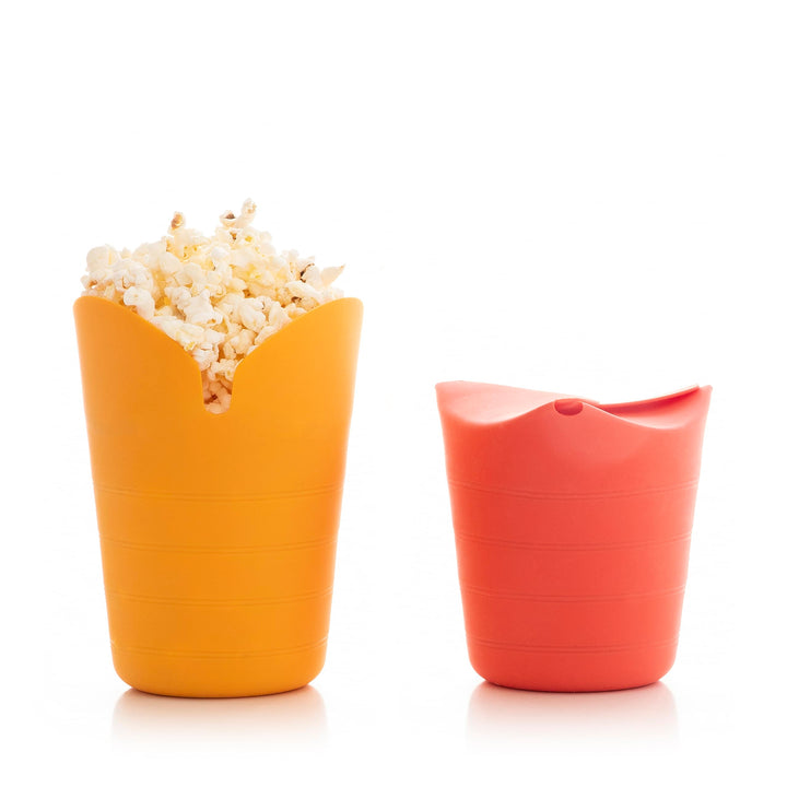 InnovaGoods Popcorn-Bereiter, faltbar, Silikon, Mehrfarbig,