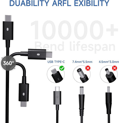 130W USB C Netzteil Ladegerät für Dell XPS 15 9500 9510 9520 9575 17 9700 9710 9720 Precision 3560 5