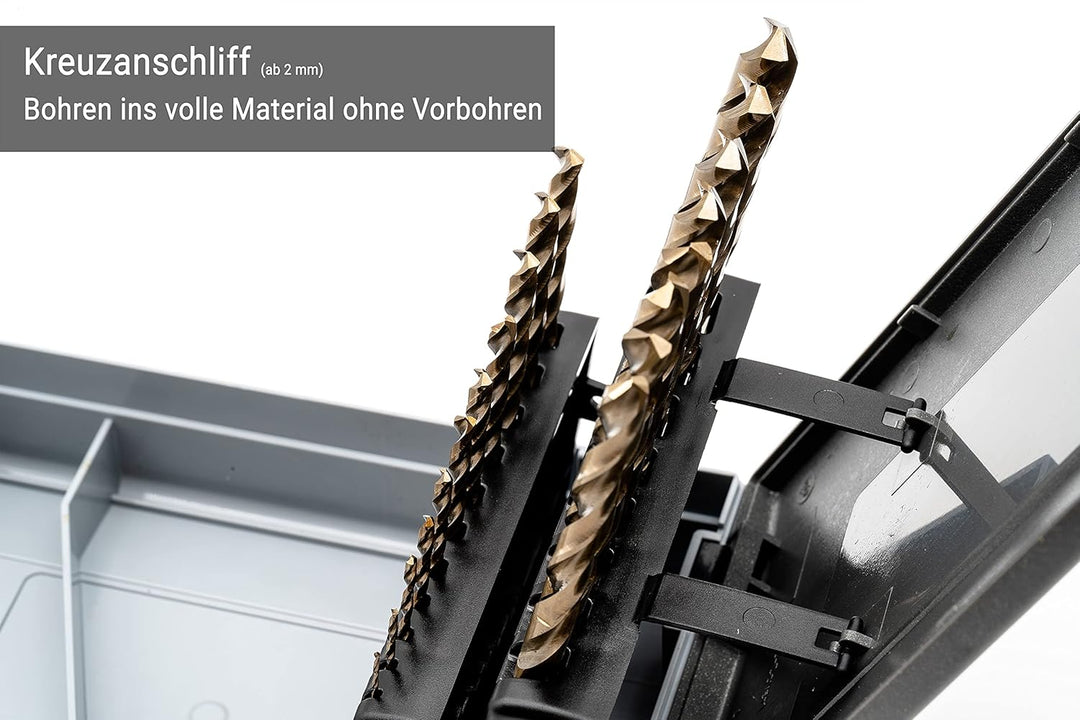 BaerCoil BAER HSSE Spiralbohrer Set (0,5mm steigend) 1-10 mm inklusive Bohrpaste - Bohrersatz aus ho