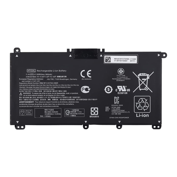 Duotipa Ersatzakku Batterie HT03XL Compatible with HP Pavilion 15-DA0033WM 15-DB0031NR 15-DB0064NR