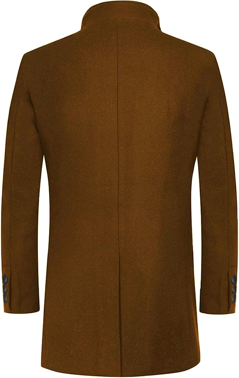 Allthemen Wintermantel Mantel Herren Lang Slim Fit Herrenmantel Winter Schwarz Business Mantel Herre