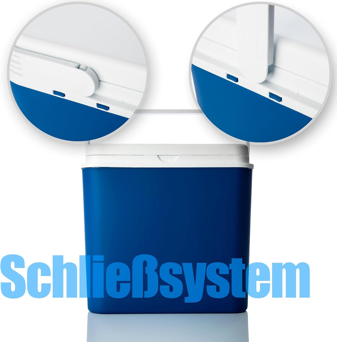 BigDean Kühlbox 24L / 10L / als Set - Thermobox aus Kunststoff - mit/ohne Kühlakkus - Outdoor Kühlta