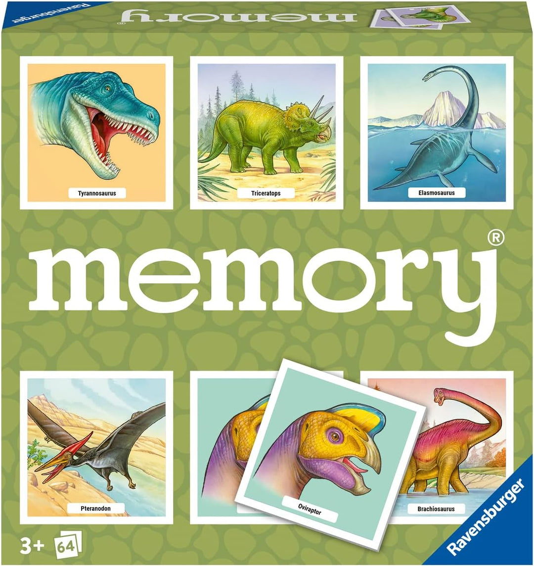 Ravensburger Memory® Dinosaurier - 20924 - der Spieleklassiker für Dino-Fans & Kinderpuzzle - 09317