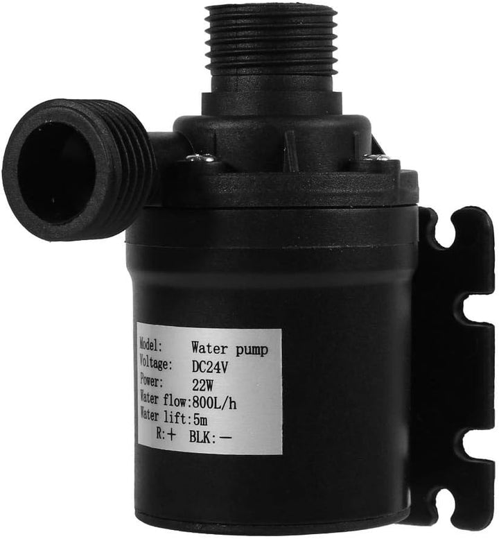 Raguso DC 24V Heisswasser Umwälzpumpe Solarenergie Bürstenloses Motoraquarium Tauchboot 800L/H 5M Ho