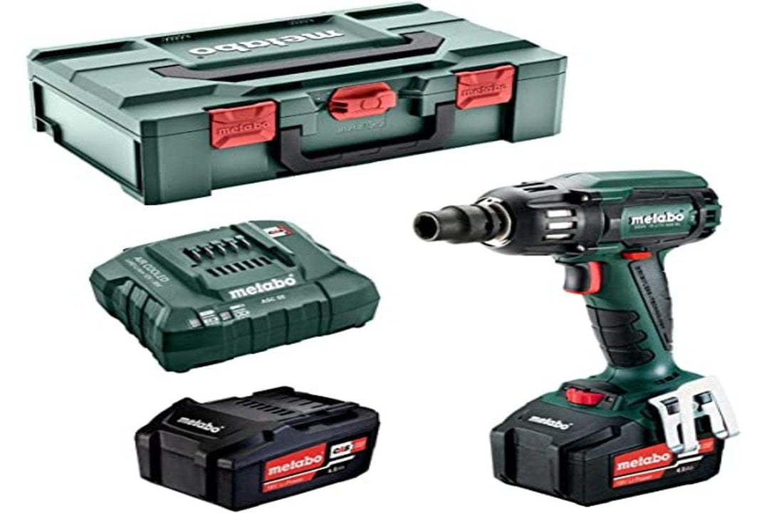 Metabo Akku-Schlagschrauber SSW 18 LTX 400 BL (602205500) 18V 2x Li-Ion; Ladegerät ASC 55; metaBOX 1