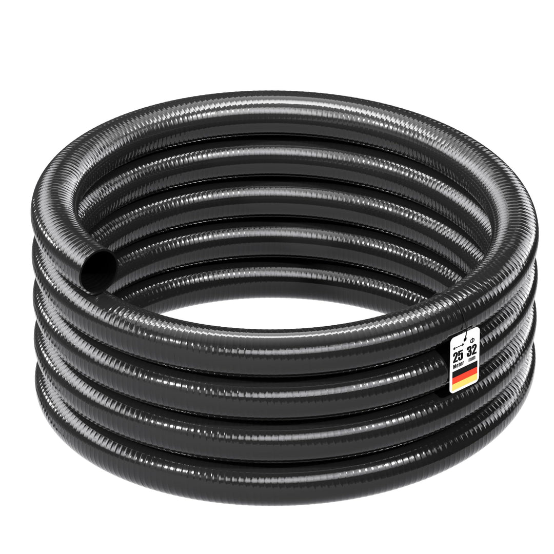 Wiltec Luisiana OM/I 25m Teichschlauch D32mm 460g/m Pumpenschlauch Schlauch Pumpe