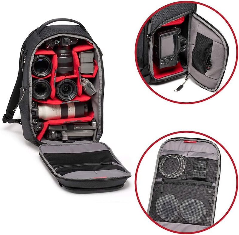 Manfrotto PRO Light Frontloader M, Professioneller Kamerarucksack, Seitlicher und Vorderer Zugriff,