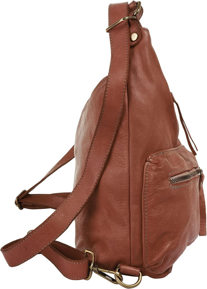 Samantha Look Shopper Echt Leder Damen - 021327 Cognac, Cognac
