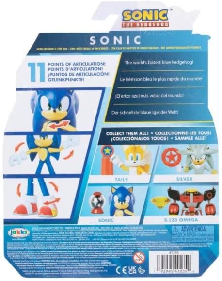 Sonic The Hedgehog 10,2 cm bewegliche Actionfiguren-Sammlung (Figur wählen) (Sonic), Sonic