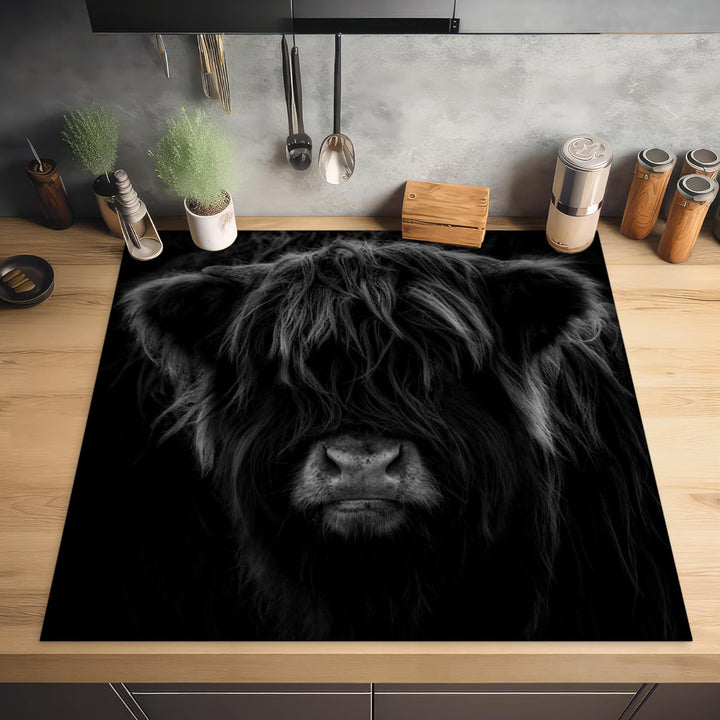 Herdabdeckplatte Einteilig Küche Herdabdeckung Induktionsfeld Ceranfeld Herdabdeckplatten Vinyl Matt
