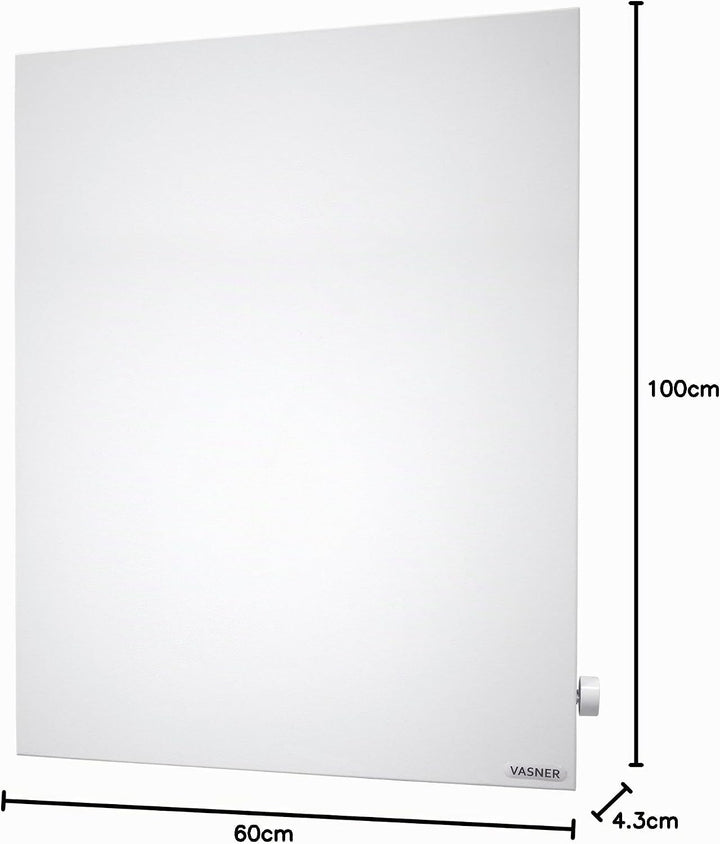 VASNER Konvi VE Hybridheizung vertikal – Hybrid Elektroheizung mit Thermostat, vertikales Design, 90
