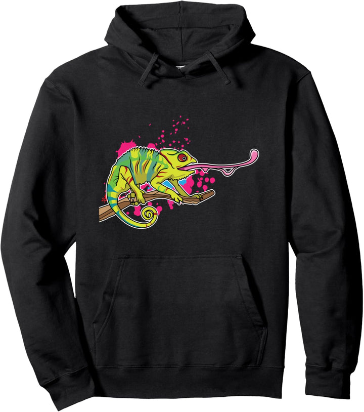 Niedliches Chamäleon Motiv I Buntes Chamäleon Pullover Hoodie