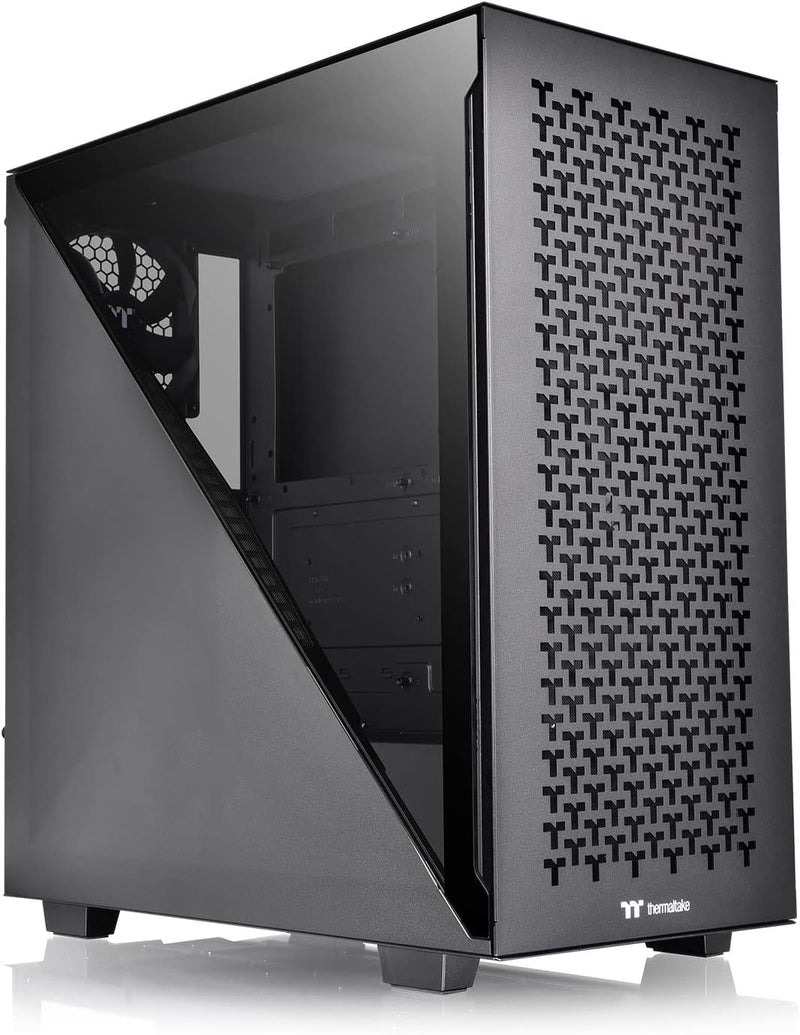 Thermaltake Divider 300 TG Air Black | Mid-Tower-ATX-PC-Gehäuse | gehärtetes Glasseitenteil | Mesh-P