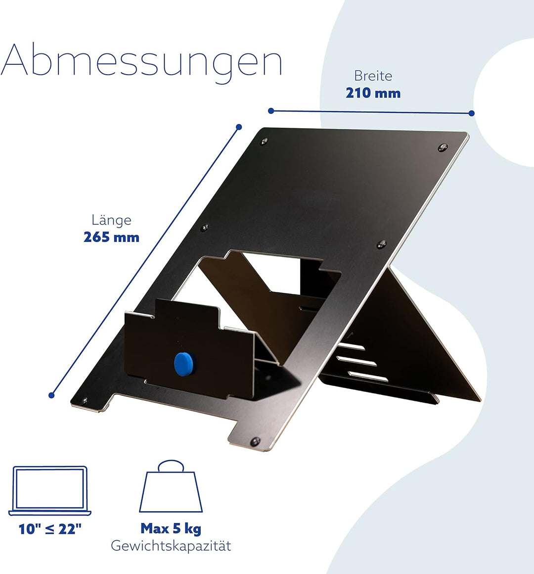 R-Go Tools RGORISTBL R-Go Riser Laptopständer schwarz, Schwarz