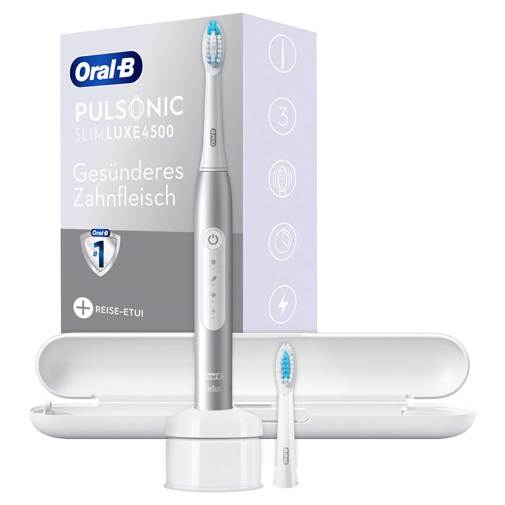 Oral-B Pulsonic Slim Luxe 4500 Elektrische Schallzahnbürste/Electric Toothbrush, 2 Aufsteckbürsten,