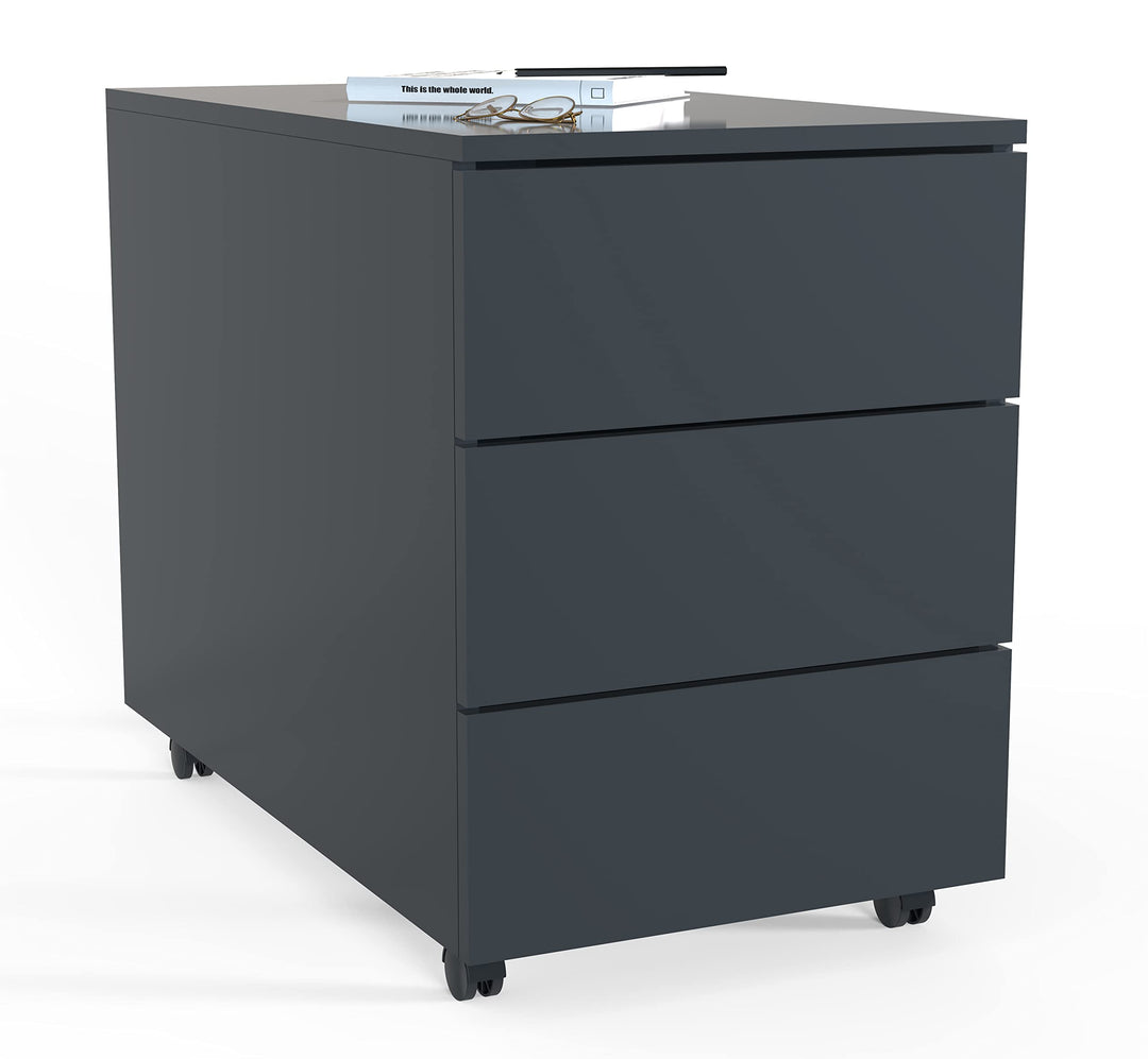 VCM Rollcontainer | Beistellcontainer mit Schubladen |Masse ca. H. 55 x B. 39 x T. 70 cm | Büroconta