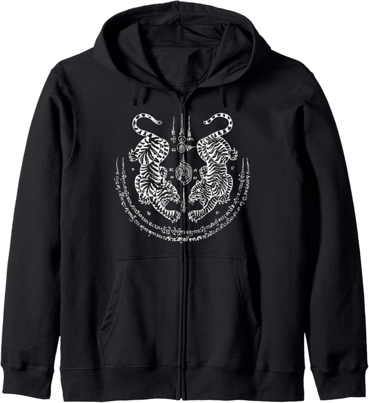 Muay Thai Tiger Kampfsport Boxen Tradition Kapuzenjacke