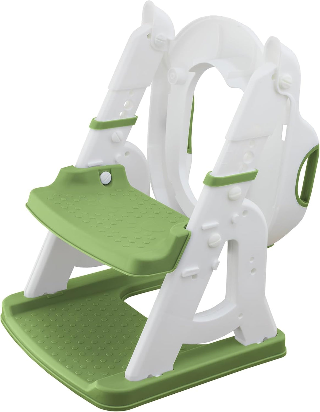 ALMAR Baby WC-Leiter Frosch, grün und weiss, Kinder-Toilettensitz, mit Trittleiter, rutschfest, vers