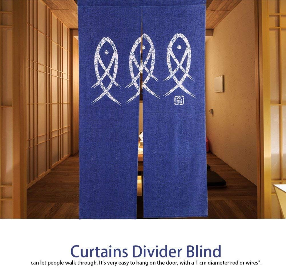Japanischen Stil Doorway Vorhänge Fisch Gedruckt Zimmer Tür Vorhänge Tuch Raumteiler Tür Jalousie fü