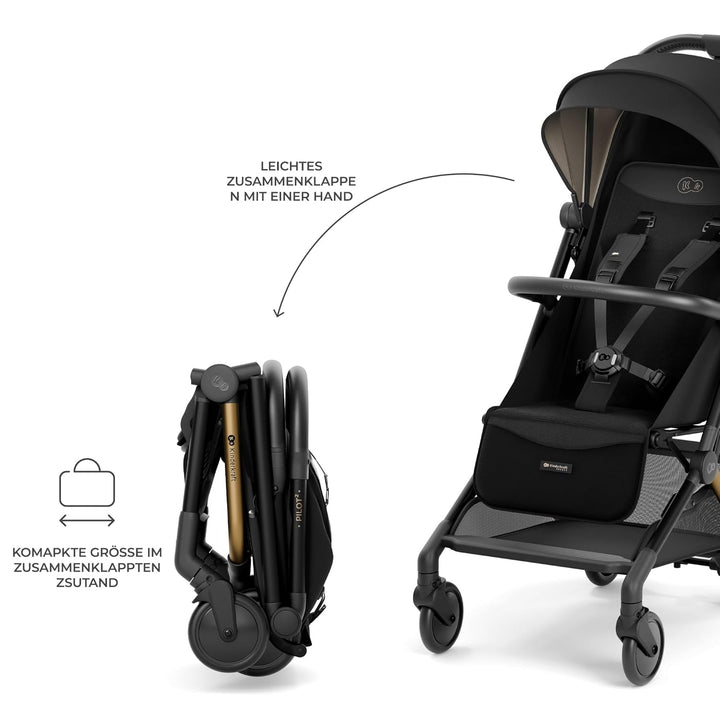 Kinderkraft PILOT 2 Kinderwagen, Liegebuggy, Sportwagen, Innovatives Klappsystem, Kleine Masse nach