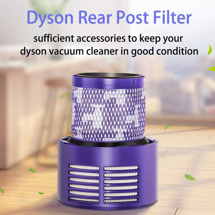 Queta Abwaschbarer Ersatzfilter für Dyson Staubsauger V10 SV12, mit Reinigungsbürste, Ersatzfilter f