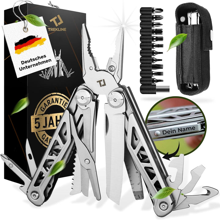 Premium Multitool Werkzeug [rostfreier Edelstahl] Survival Multifunktionsmesser perfektes Camping Zu