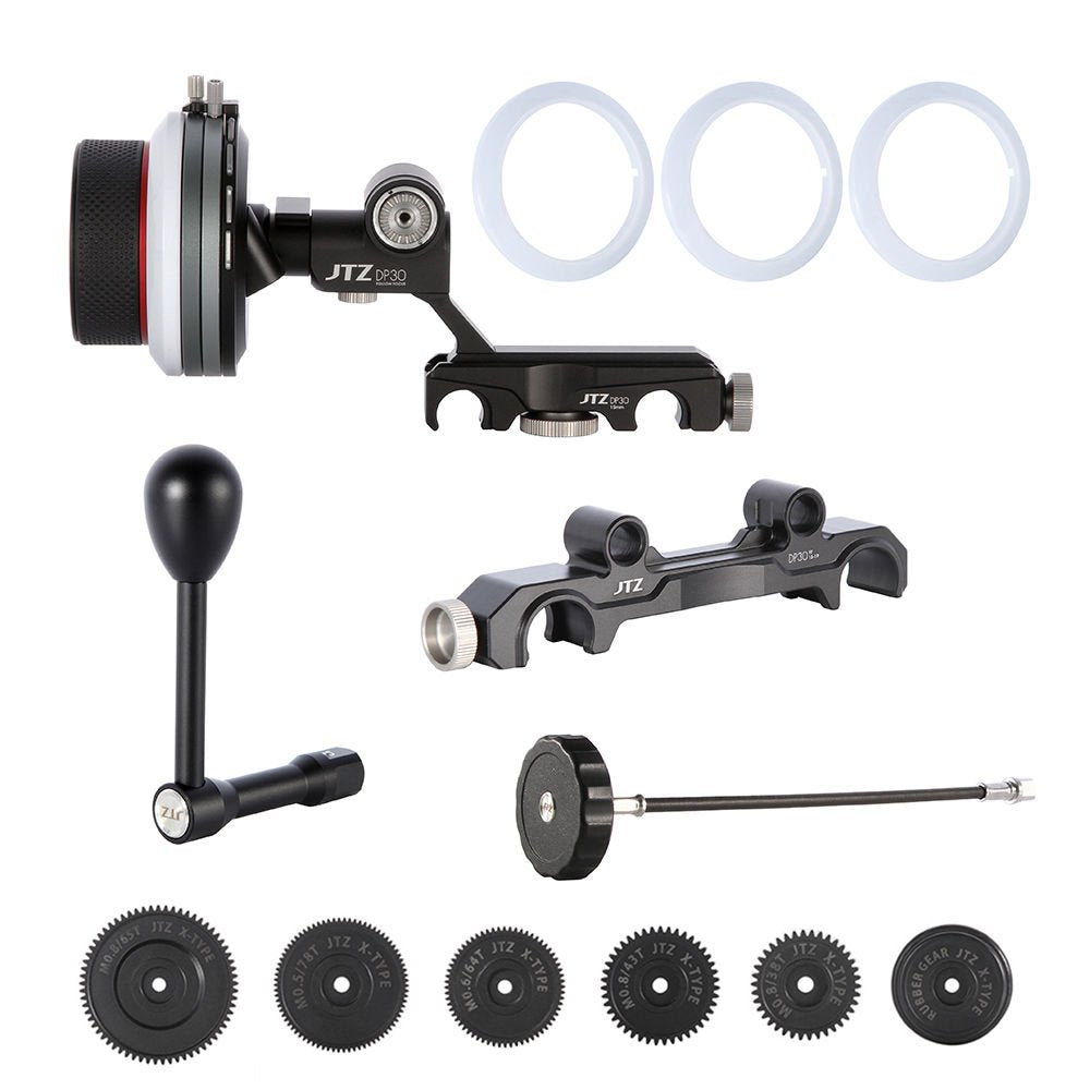 JTZ DP30 Cine Follow Focus Folge Fokus Schnellspannbefestigung / Quick Release 15mm / 19mm Kit für F