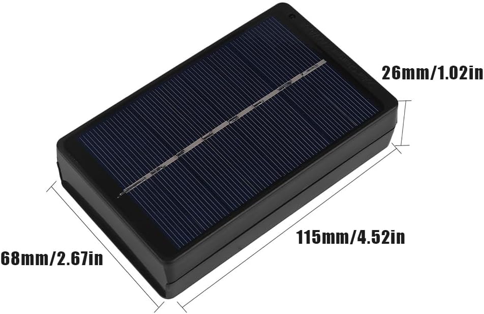 Solarladegerät, 1W 4V Tragbares Solarpanel Ladegerät PVC Polysilizium AA/AAA Solar Powerbank Wireles