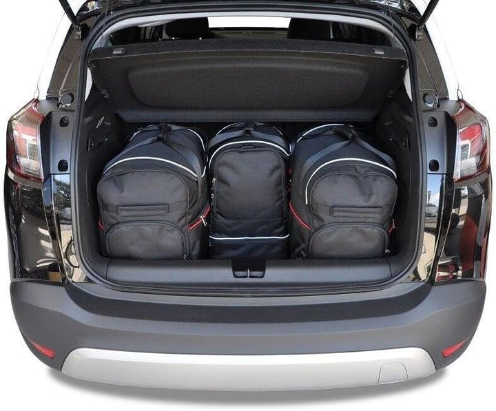 KJUST Dedizierte Kofferraumtaschen 4 STK kompatibel mit OPEL Crossland X I 2017+