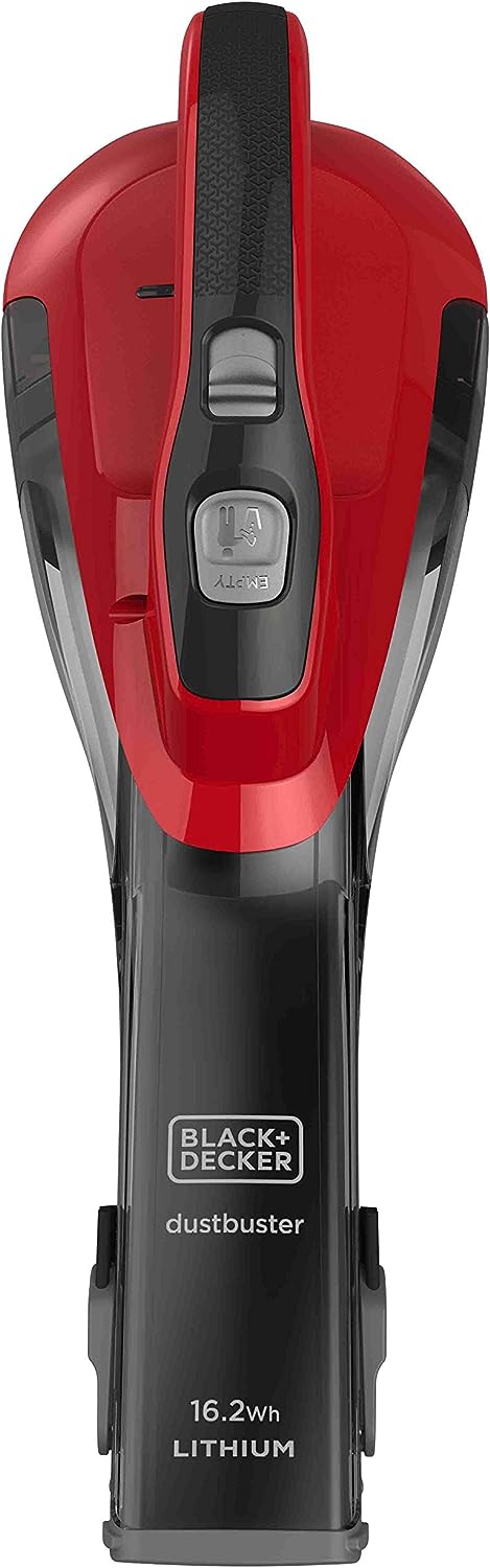 BLACK+DECKER Akkusauger Dustbuster DVA315J, Kirsche,Rot, 10.8 V 10,8 V (16,2 Wh), 10,8 V (16,2 Wh)