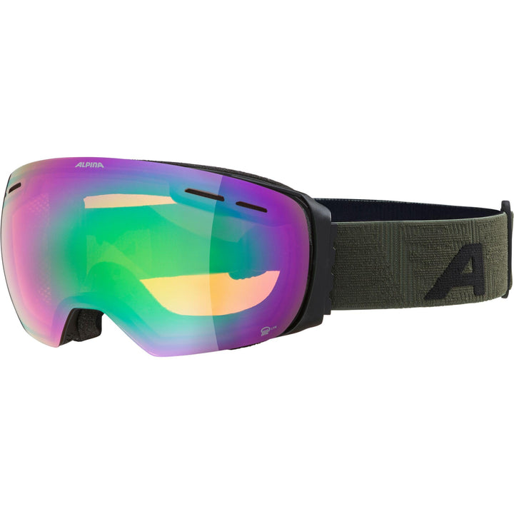 ALPINA GRANBY Q-LITE - verspiegelte, kontrastverstärkende Skibrille mit 100% UV-Schutz für Erwachsen