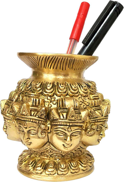 Purpledip Kalash Omnipresent Siva: Seltene Collection Dekorative Tempelvase (12054) Vintage-dekor, V