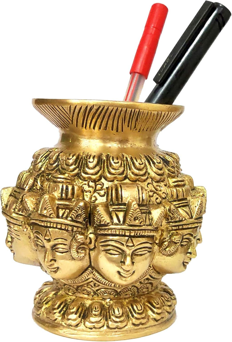 Purpledip Kalash Omnipresent Siva: Seltene Collection Dekorative Tempelvase (12054) Vintage-dekor, V