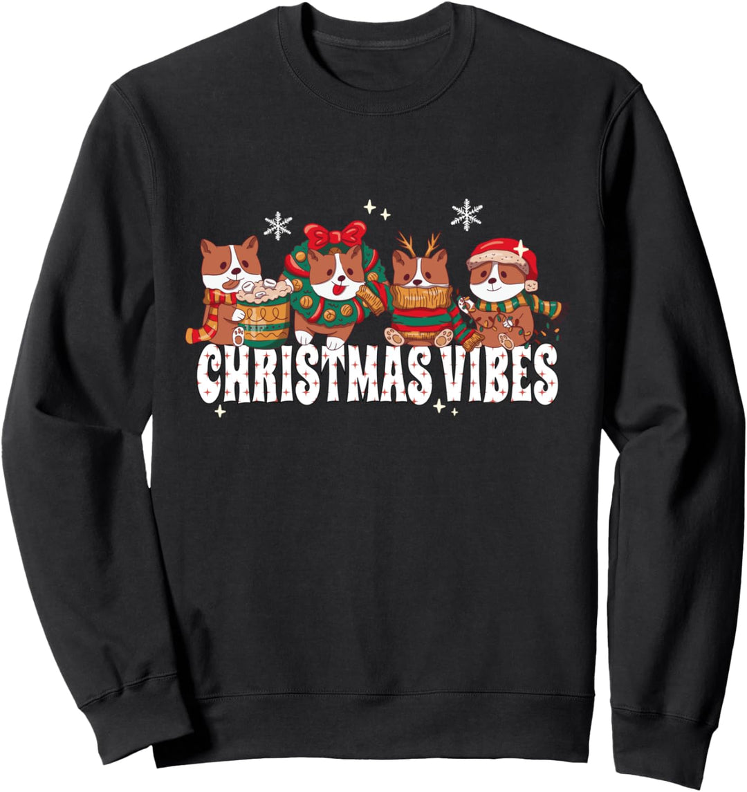 Weihnachten Corgi Hund Mama Sweatshirt